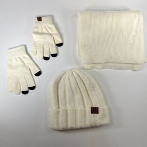 NEW without tags SCARF, BEANIE HAT, and GLOVES SET with THERMAL LINING